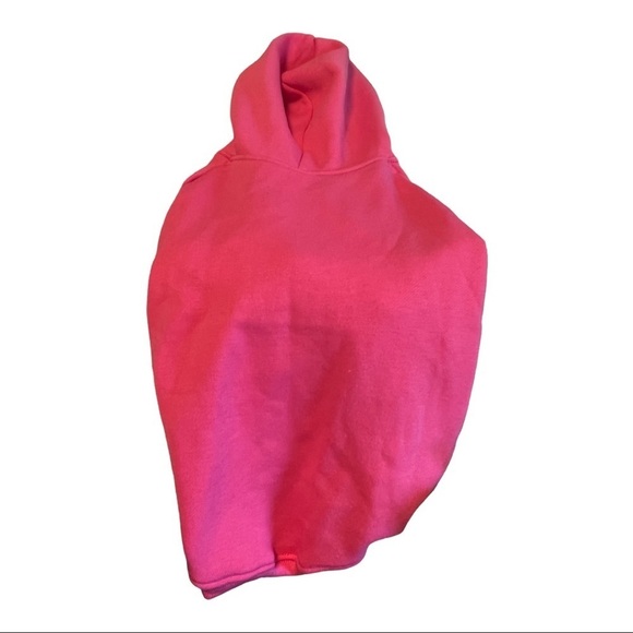 NWOT Dog Pink Fleece Hoodie - Picture 1 of 4